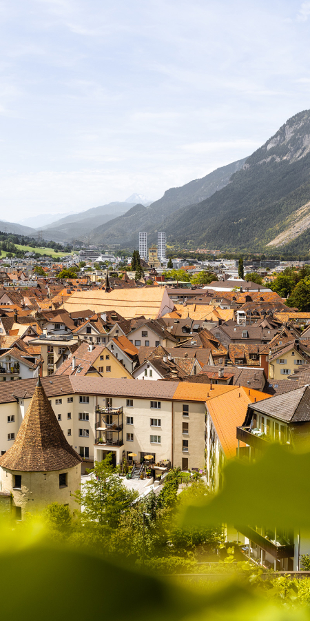 Sicht über die Altstadt Chur 