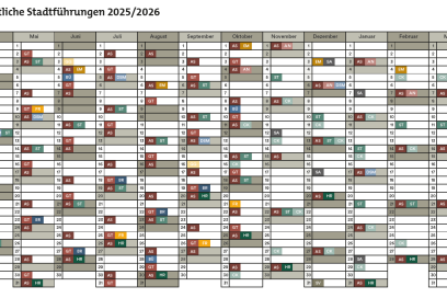 Kalender öffentliche Stadtführungen Kalender öffentliche Stadtführungen
